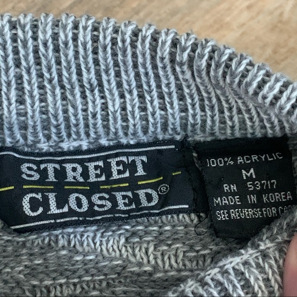 80s 90s vintage zig zag sweater - Picture 3 of 7